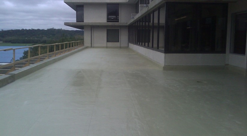 Luther College Plaza Deck Cold Fluid Applied Waterproofing System