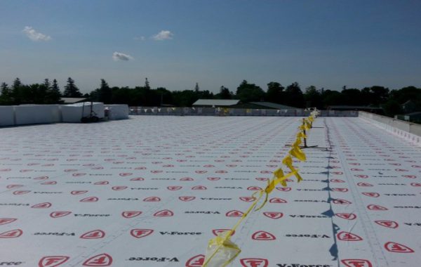Vapor Barrier Temp Roof Hormel Plant
